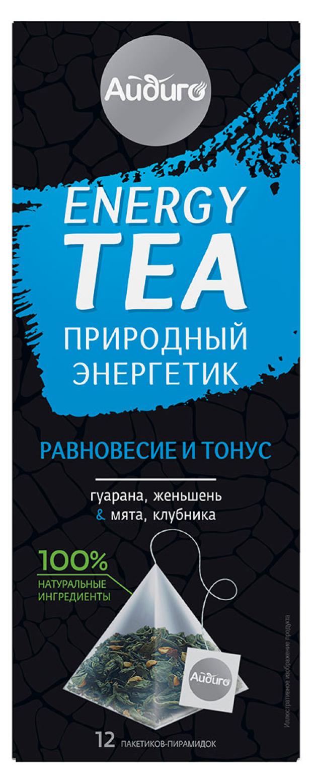 Чай зеленый Айдиго Энергетический Равновесие и тонус в пирамидках, 30 г