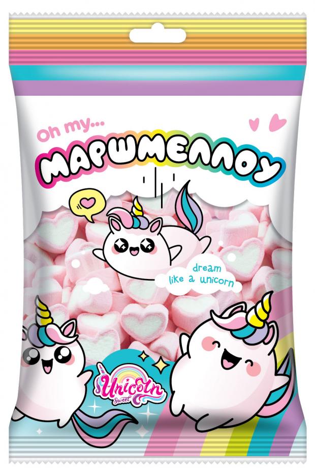 

Маршмеллоу КОНФИТРЕЙД UNICORN со вкусом клубники, 100 г