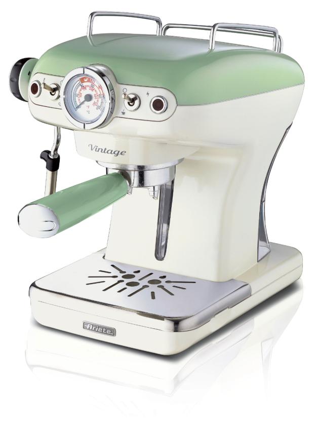 

Кофеварка Ariete Vintage CR/GR 1389A бежево-зеленая