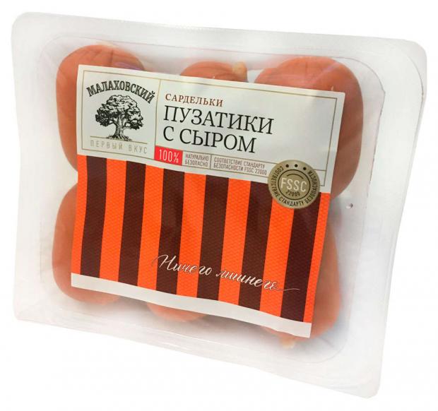 

Сардельки «Малаховский мясокомбинат» Пузатики с сыром, 500 г