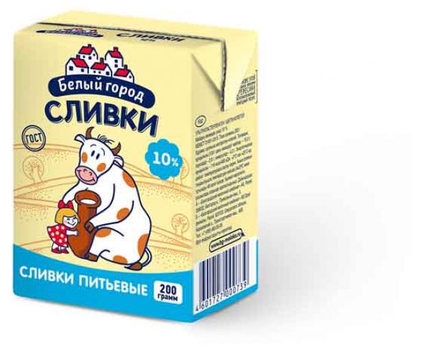 

Сливки ультрастерилизованные «Белый Город» 10%, 200 мл