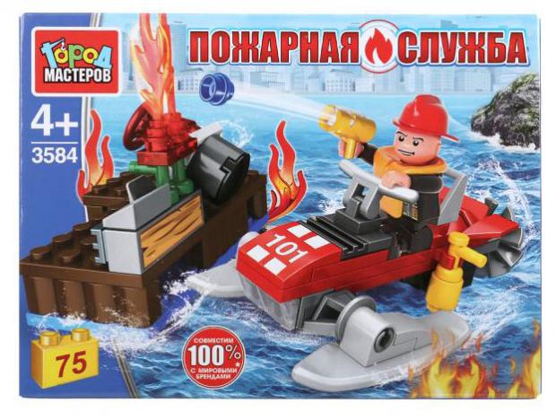 

Конструктор «Город мастеров» Пожарная с фигуркой