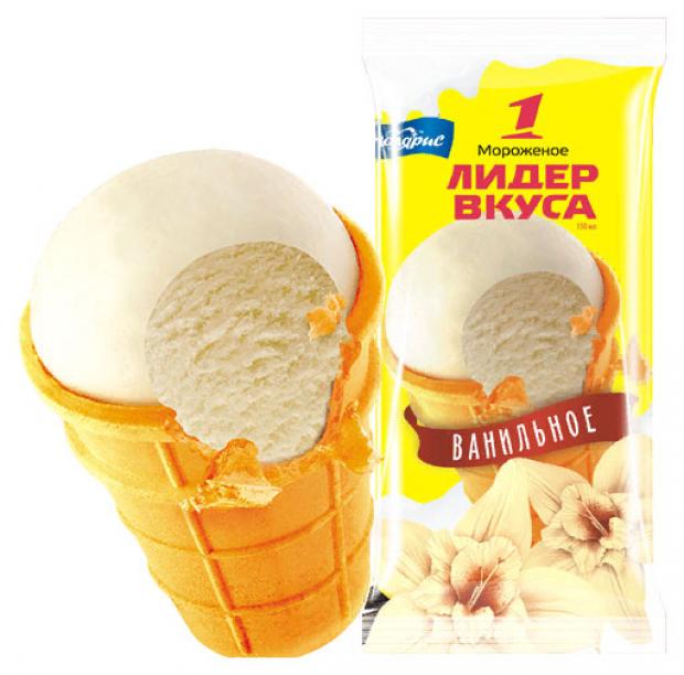 Мороженое пломбир Лидер вкуса Гост ванильное 12% БЗМЖ, 70 г