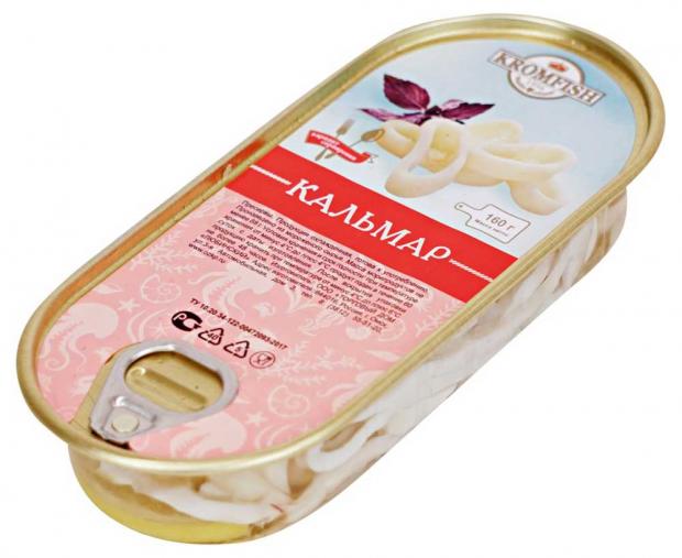 Кальмар под майонезом КROMFISH с чесноком, 160 г