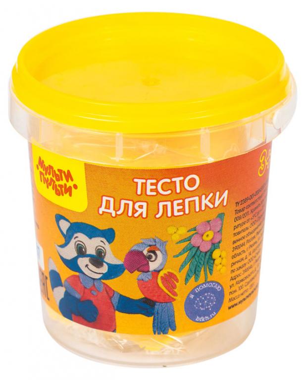 

Тесто для лепки «Мульти-пульти» Приключения Енота желтое, 120 г