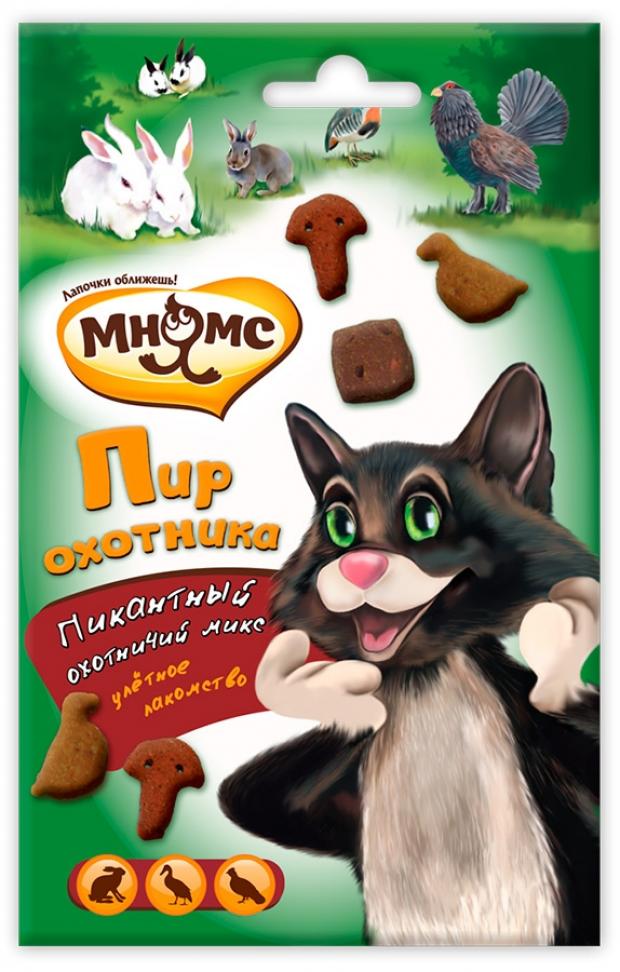 

Лакомство для кошек Мнямс Пир охотника утка, кролик, дичь, 50 г