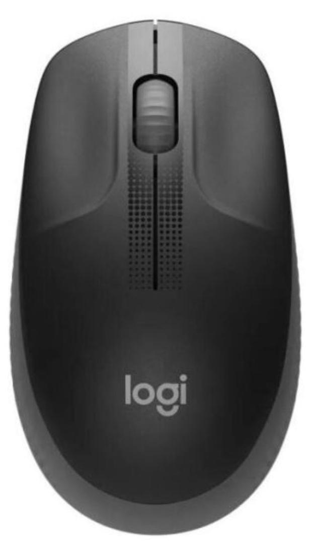 Мышь беспроводная Logitech M190 черно-серая