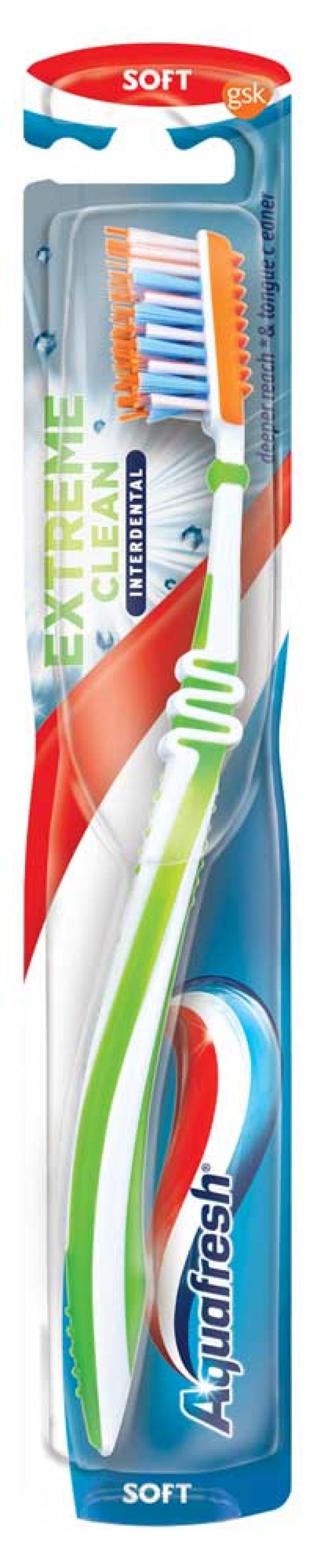 Зубная щетка Aquafresh Extreme Clean мягкая, 1 шт