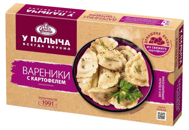 Вареники У Палыча с картофелем, 450 г вареники шельф с картофелем вес