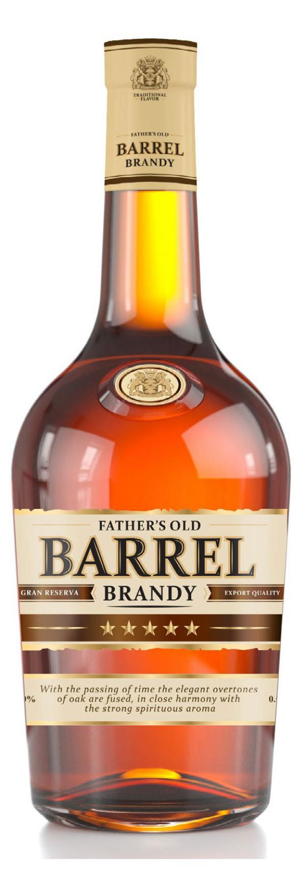 Бренди Father's Old Barrel Россия, 0,5 л бренди кизлярский марочный 6 лет россия 0 5 л