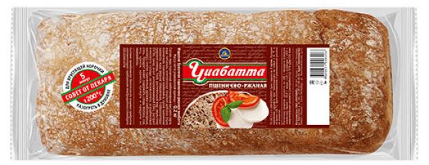 

Чиабатта «Каравай» пшенично-ржаная, 200 г
