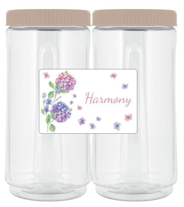 

Набор банок для сыпучих продуктов Sugar&Spice Harmony, 2x1,1 л