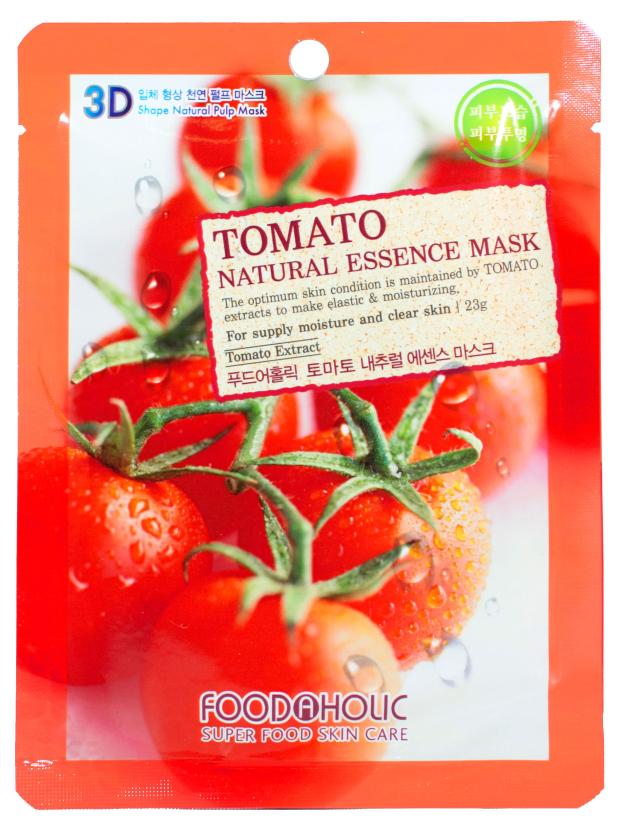 

Маска для лица тканевая FoodaHolic 3D Natural Essence с экстрактом томата, 23 мл