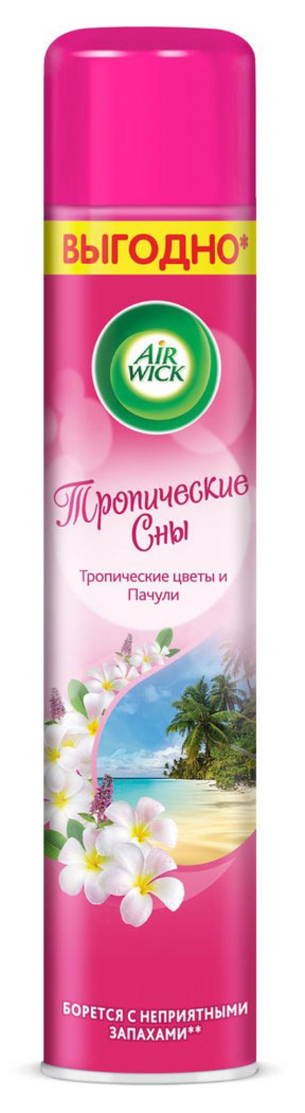 

Освежитель воздуха Airwick Тропические сны Тропические цветы и Пачули, 400 мл