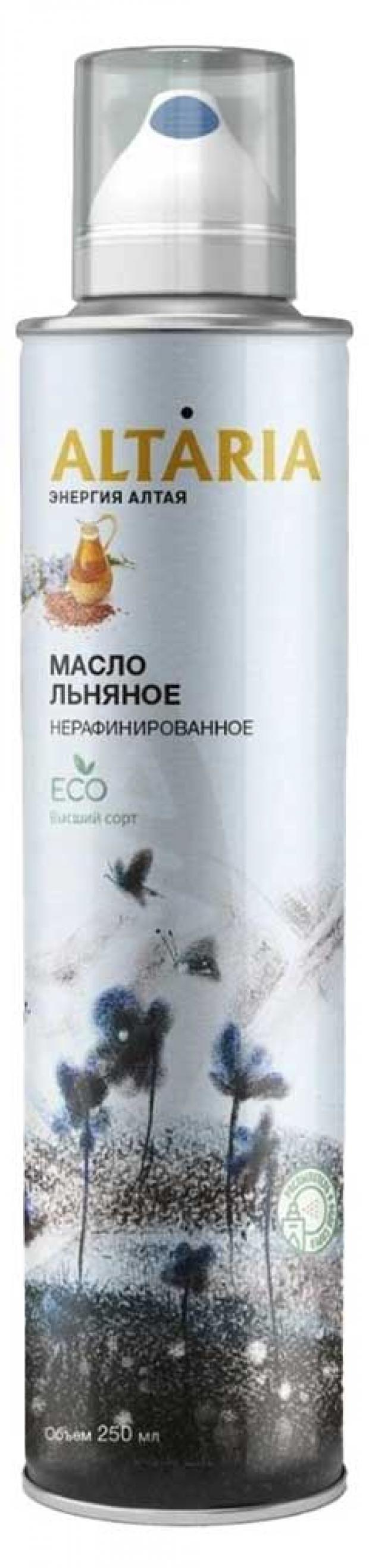 Масло льняное Altaria нерафинированное, 250 мл