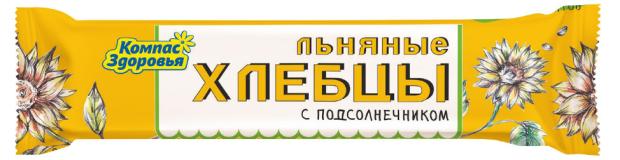 

Хлебцы льняные Компас Здоровья с подсолнечником, 12 г