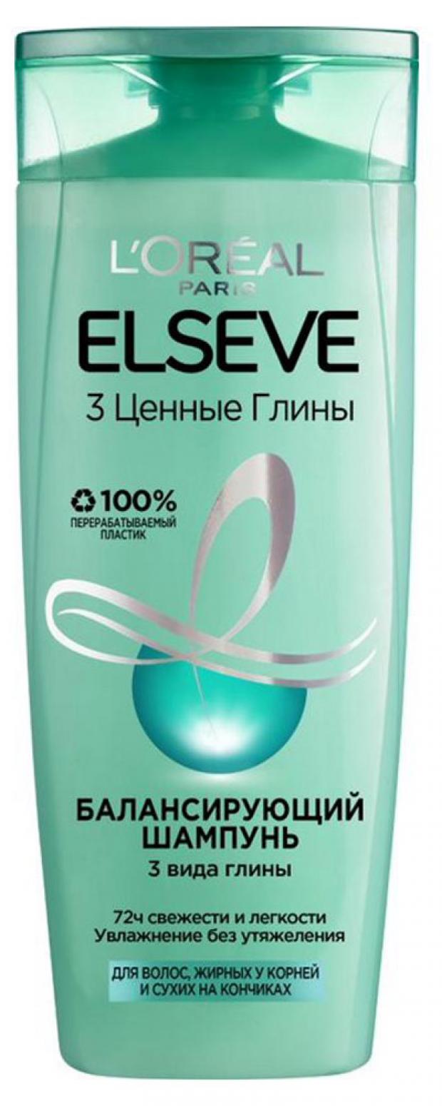 шампунь балансирующий 3 ценные глины l oreal paris elseve 250 мл Шампунь для волос L'Oreal Paris Elseve 3 ценные глины, 400 мл