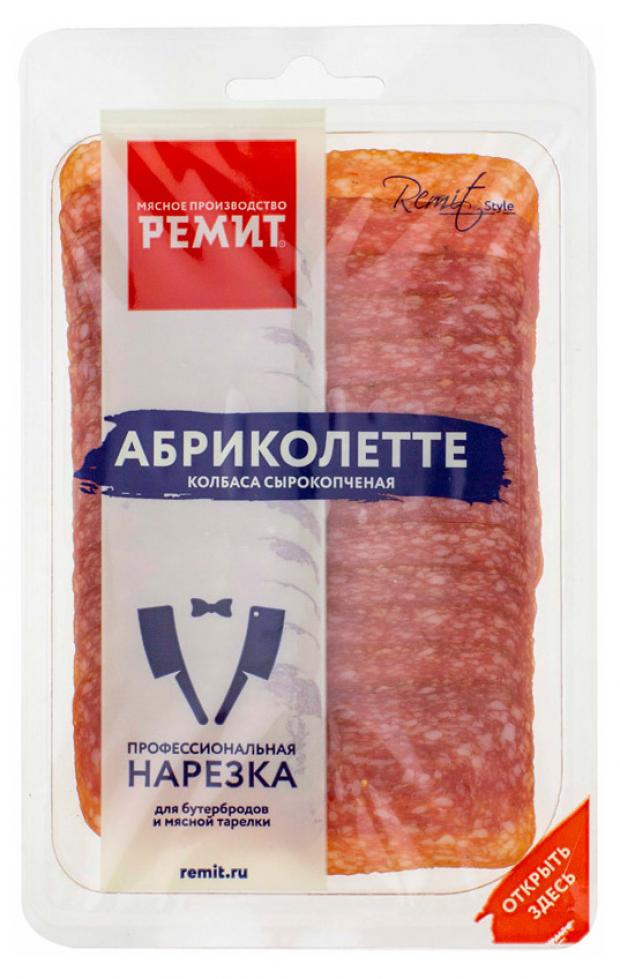 

Колбаса сырокопченая «Ремит» Абриколетте нарезка, 70 г