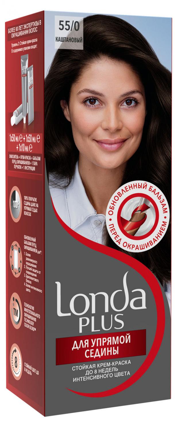 

Крем-краска для волос Londa Plus Для упрямой седины 55.0 Каштановый, 110 мл