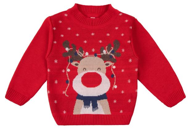 

Пуловер детский Amarobaby Pure Love Christmas Deer красный