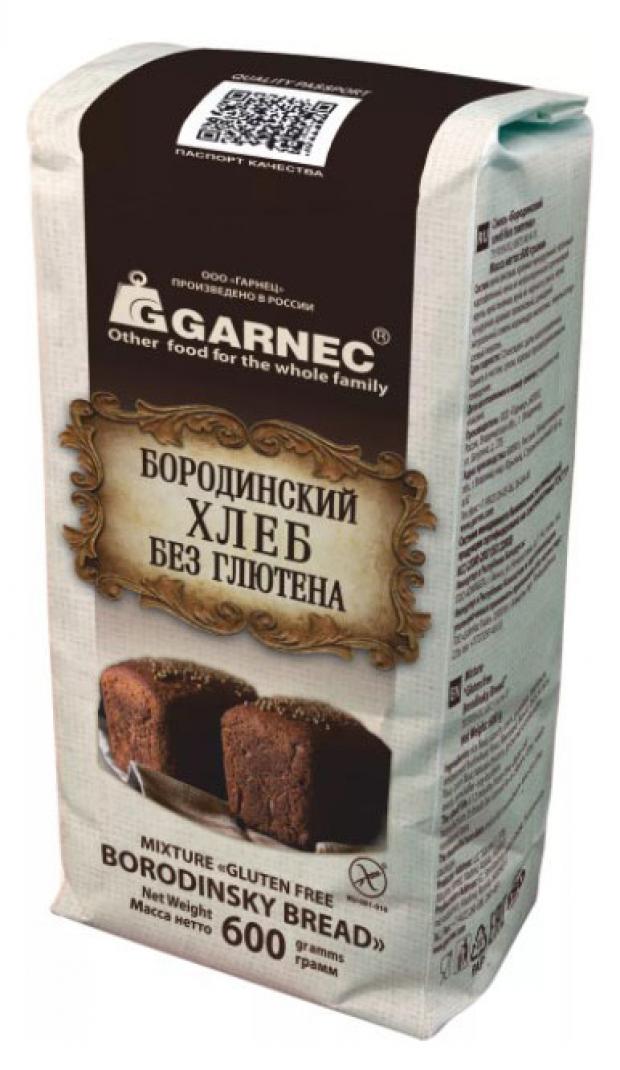 

Смесь для выпечки Garnec Бородинский хлеб без глютена, 600 г
