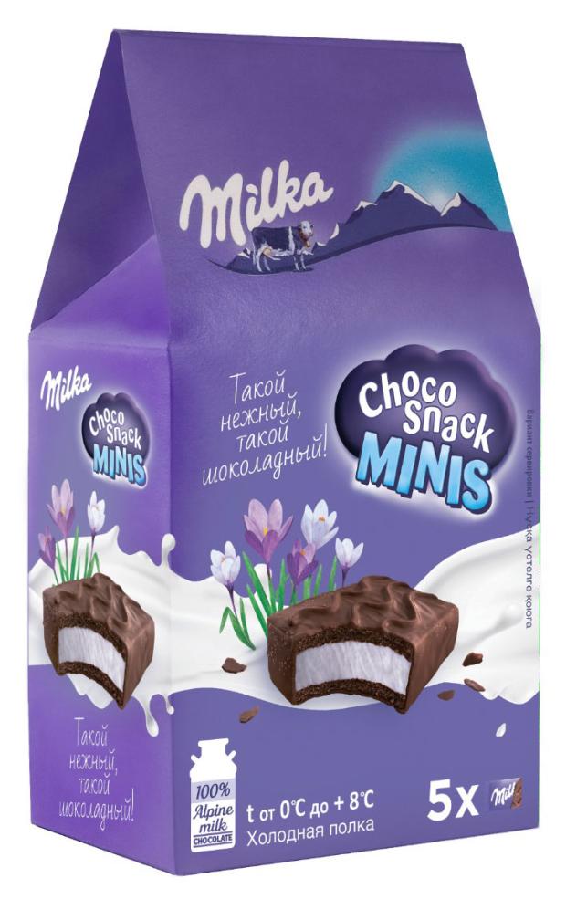 Пирожное Milka Choco Snack minis, 16 г х 5 шт