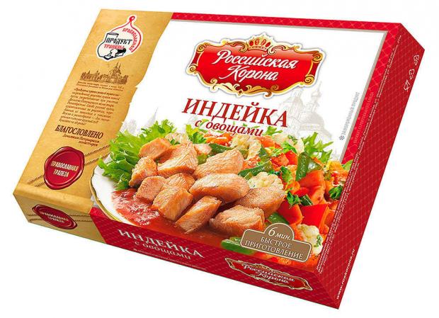 

Индейка с овощами Российская Корона, 300 г
