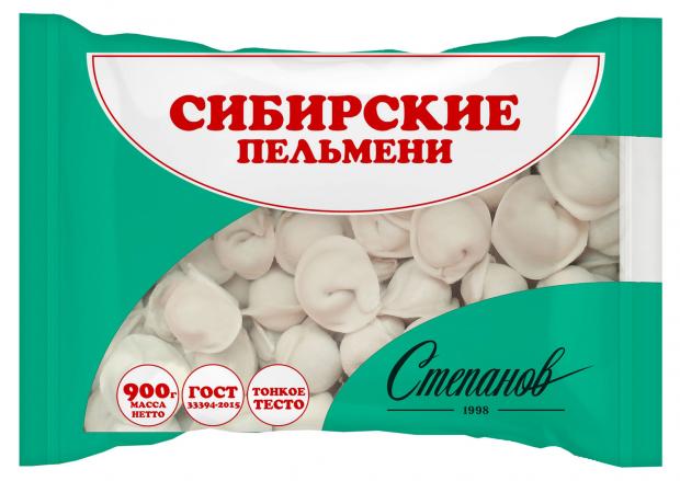 Пельмени Степанов 1998 По-сибирски, 900 г Пельмени Степанов 1998 По-сибирски, 900 г фото