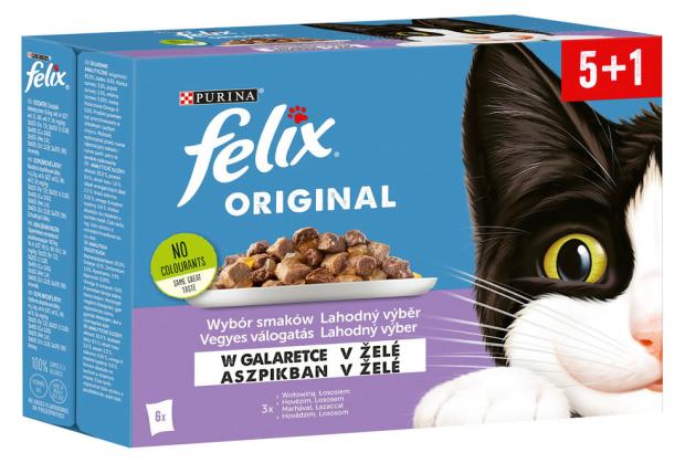 

Корм влажный для кошек Felix микс вкусов мясо и рыба, 85г х 6шт