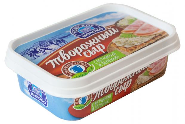 Сыр творожный Томское Молоко ветчина зелень 30% БЗМЖ, 180 г