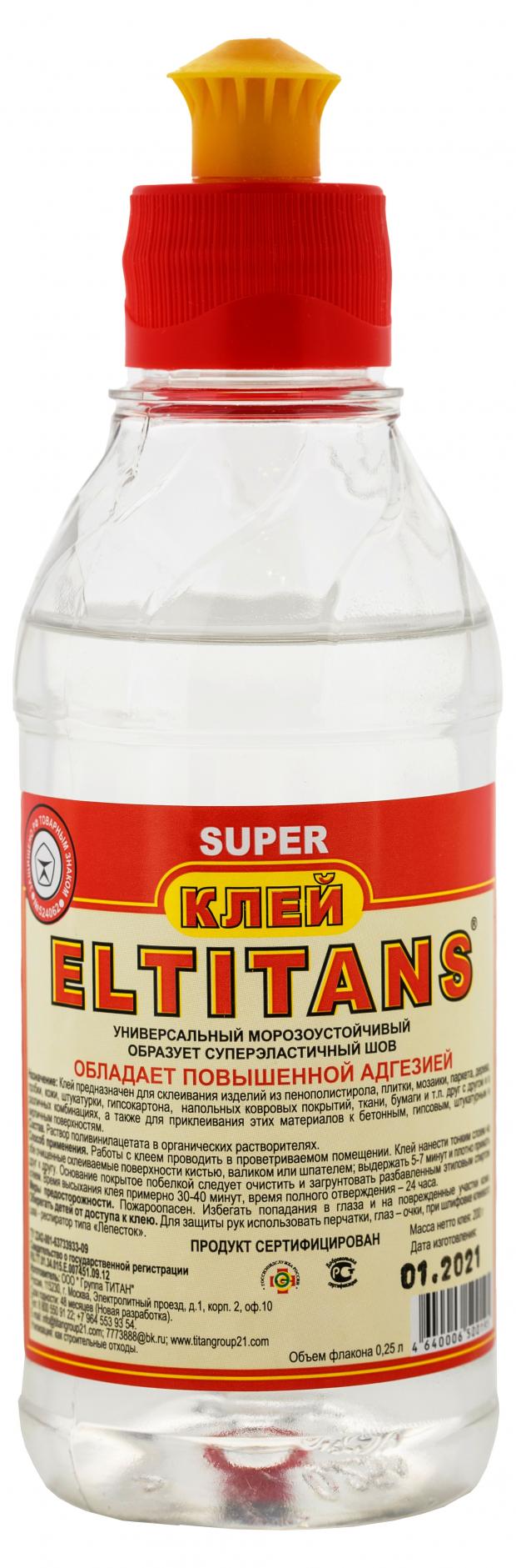 

Клей универсальный Eltitans водостойкий, 250 мл