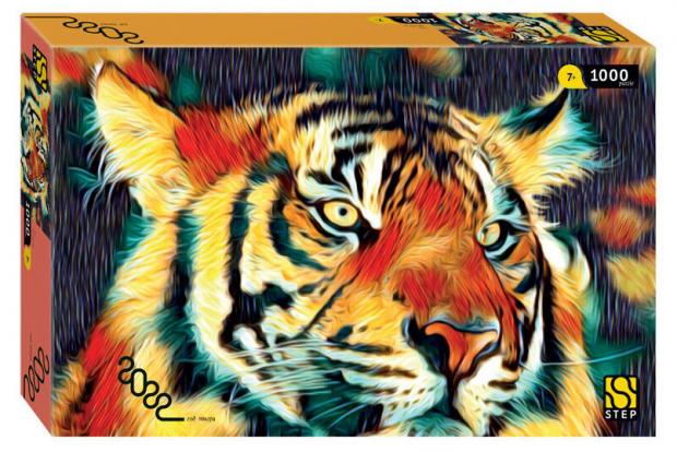 

Пазлы Step Puzzle Тигр, 1000 деталей