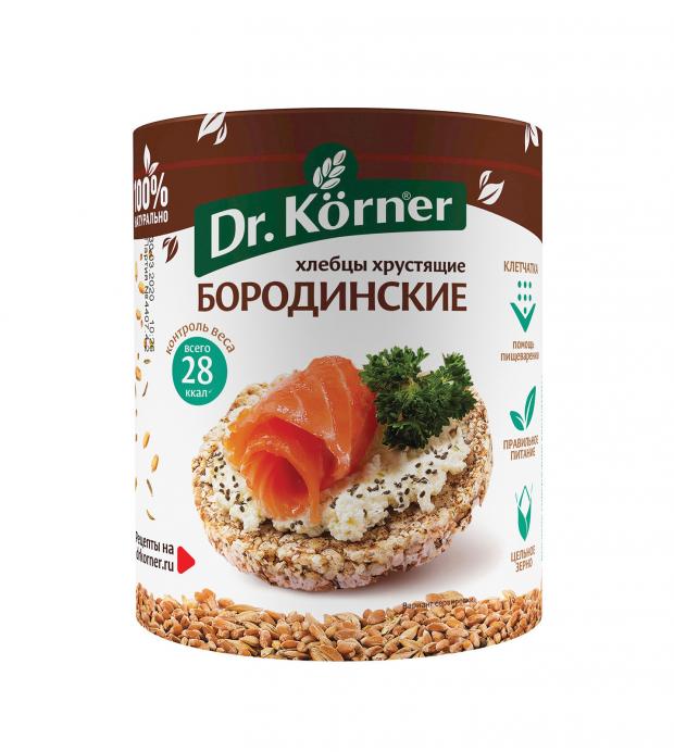 Хлебцы Dr. Korner Бородинские, 100 г хлебцы dr korner ржаные с кориандром и тмином хрустящ 100 г