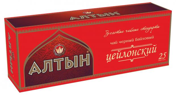 Чай черный Алтын Premium цейлонский, 25x2 г