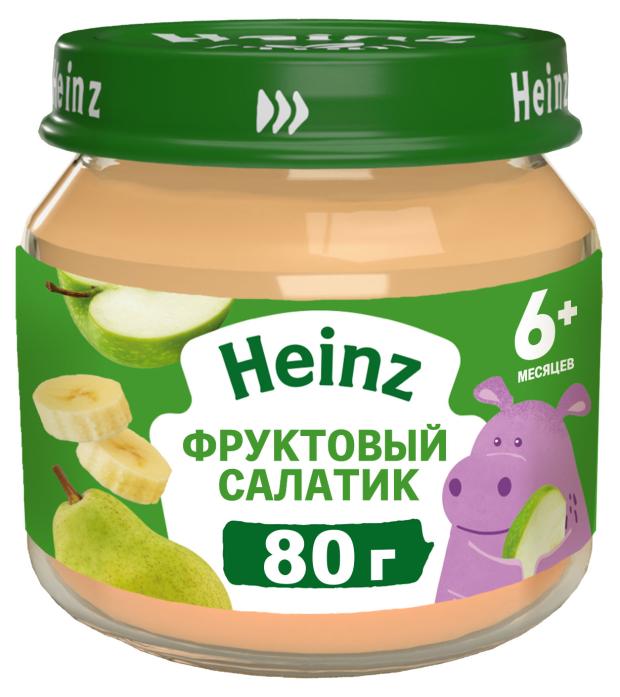 Пюре Heinz Фруктовый салатик с 6 мес., 80 г