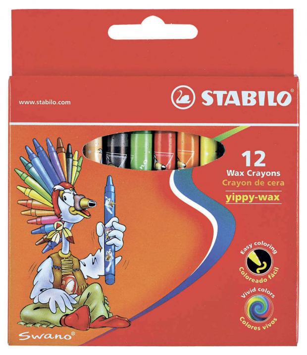 

Мелки восковые Stabilo, 12 цветов