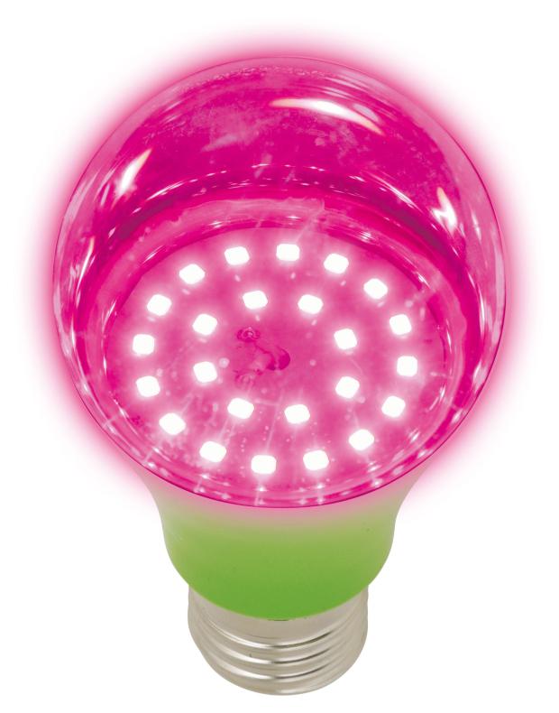 

Лампочка для растений Uniel светодиодная LED-A60-8W/SPSB/E27/CL PLP30GR