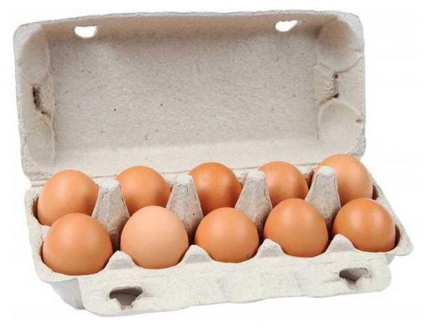 Яйца куриные С2, 10 шт