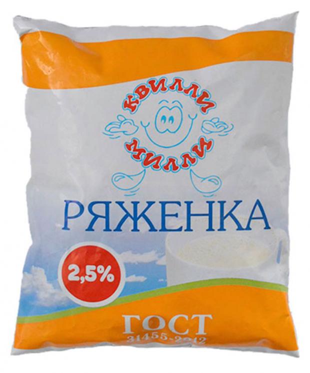 Ряженка Квилли Милли 2,5% БЗМЖ, 450 мл