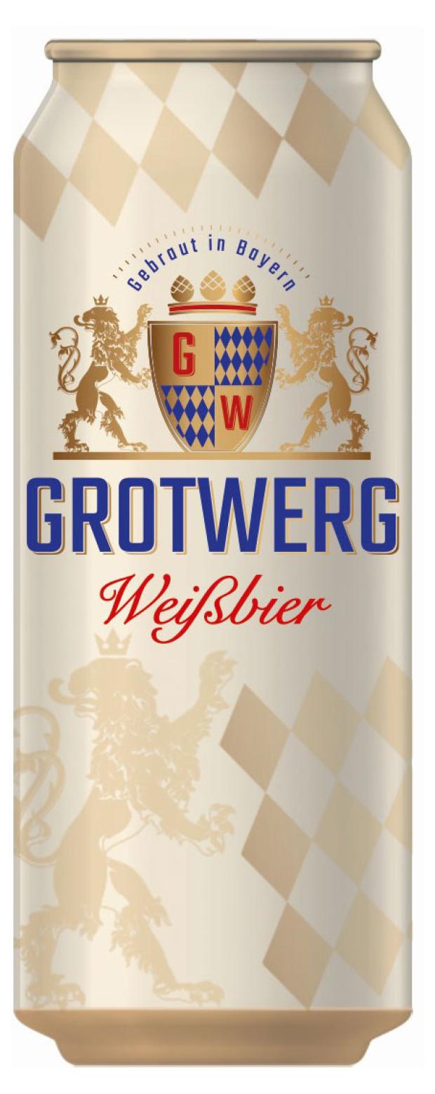 Пиво Grotwerg Weissbier светлое нефильтрованное, 500 мл