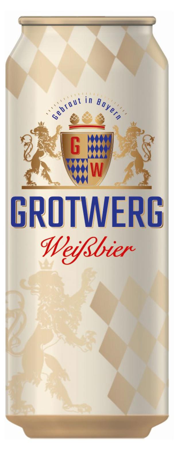 Пиво Grotwerg Weissbier светлое нефильтрованное, 500 мл