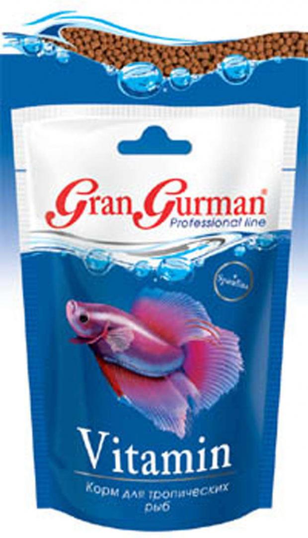 

Корм для рыб Gran Gurman Vitamin для тропических видов рыб, 30 г