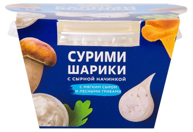 

Сурими-шарики Меридиан с сыром и лесными грибами, 100 г