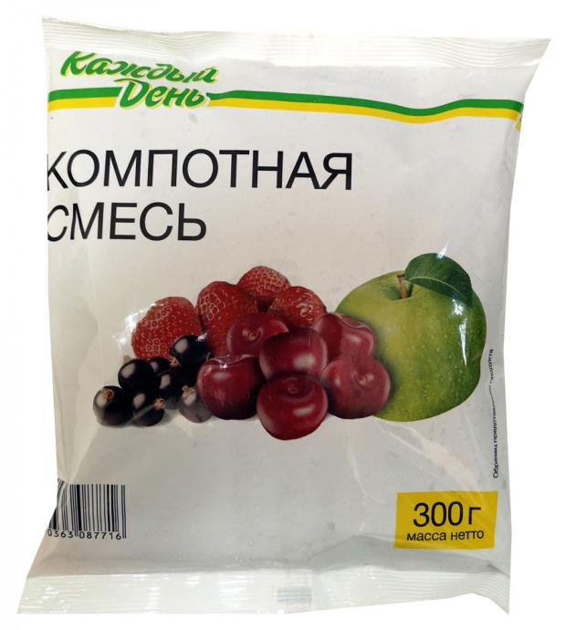 Компотная смесь Каждый день замороженная, 300 г смесь компотная дары природы 500 г