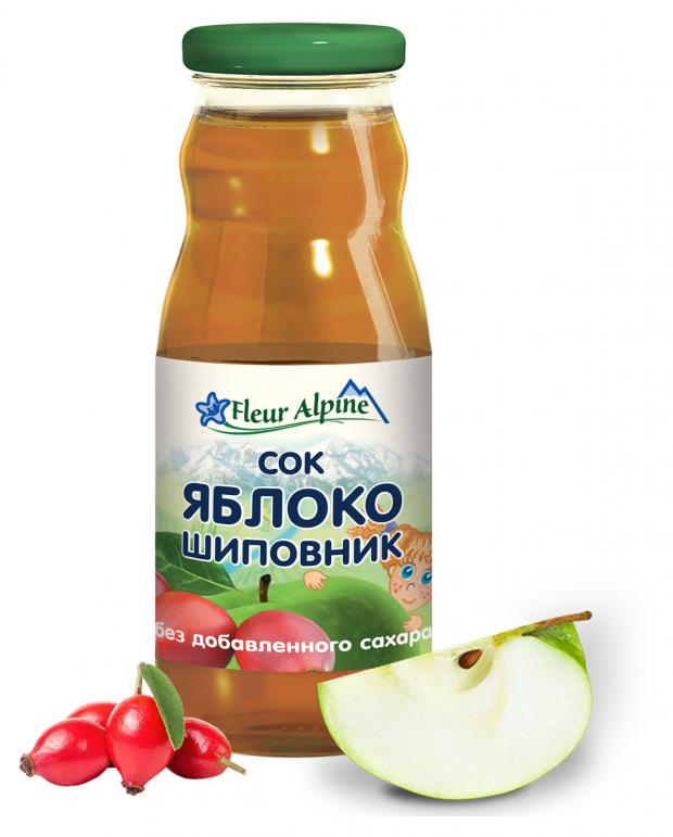 

Сок детский Fleur Alpine яблочно-шиповниковый, с 5 месяцев, 200 мл