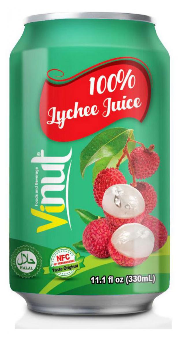 

Сок прямого отжима Vinut Личи 100%, 330 мл