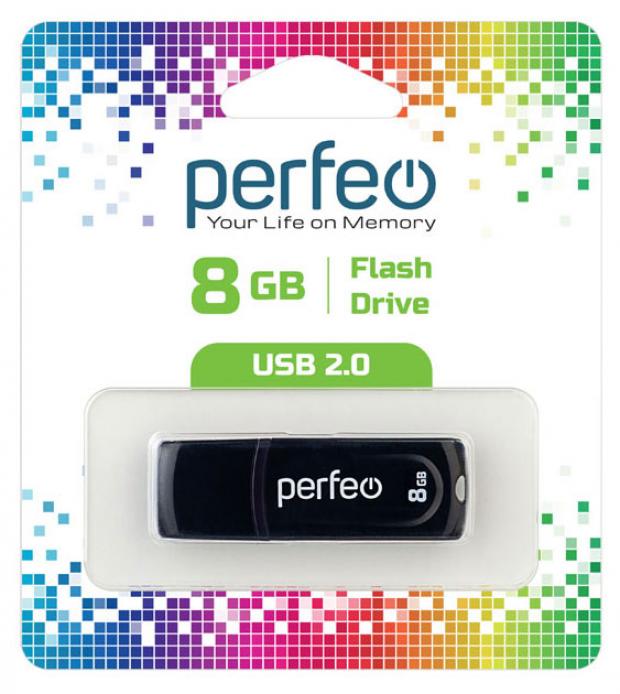 

USB накопитель Perfeo 8GB PERFEO черный