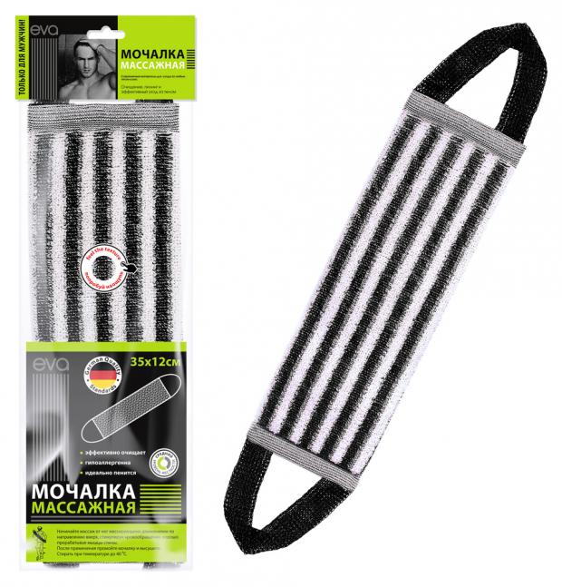 

Мочалка Eva German Quality Mens вертикальная полоса, 36х12 см
