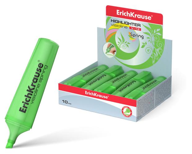 

Текстовыделитель ErichKrause Visioline V-12 Spring зеленый, 1 шт