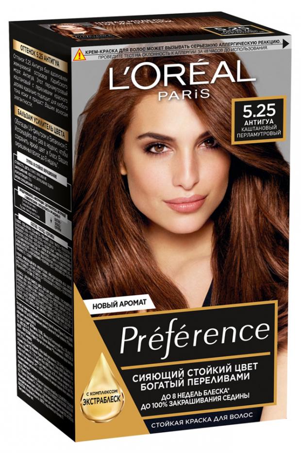 

Краска для волос L'Oreal Paris Preference антигуа тон 5.25, 174 мл